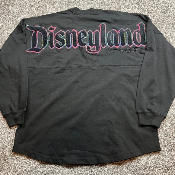 Disney Spirit Jersey Disneyland‎ VIP Tours Sweatshirt size M Black Long Sleeve
